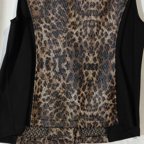 Chico's Leopard Print Zip Vest Top - Picture 10 of 15
